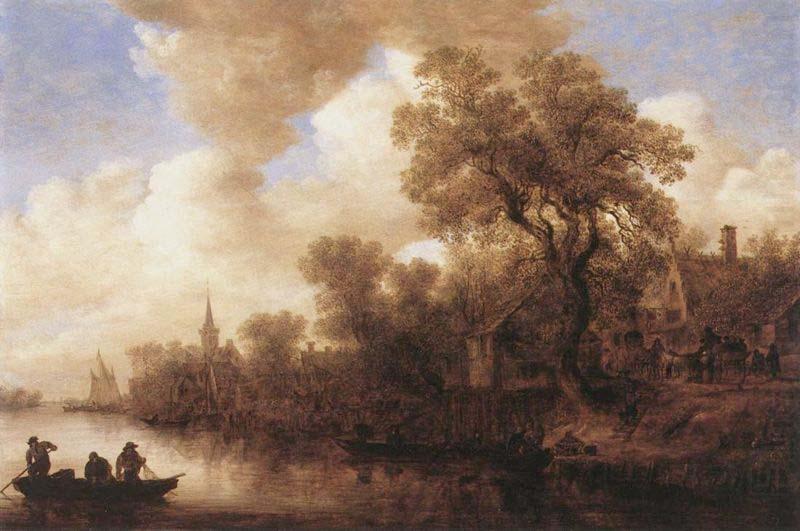 River Scene, Jan van Goyen